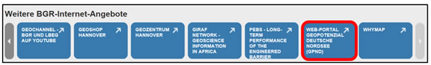 Web-Portal Geo-Potenzial Deutsche Nordsee