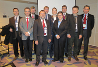 Gruppenbild einiger Teilnehmer auf der PDAC International Convention, Trade Show & Investors Exchange in Toronto 2012